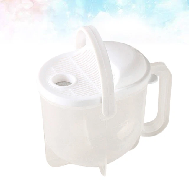 Colador de cesta de drenaje de verduras contenedores de alimentos plástico protector de mano