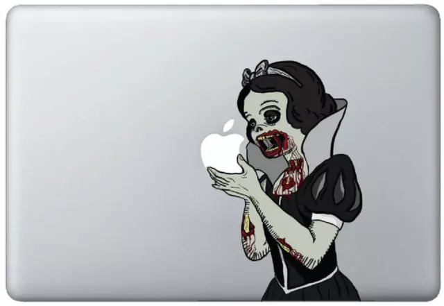 Zombie Snow White Holding Apple MacBook Pro / Air 13 Inch Vinyl Decal Sticker