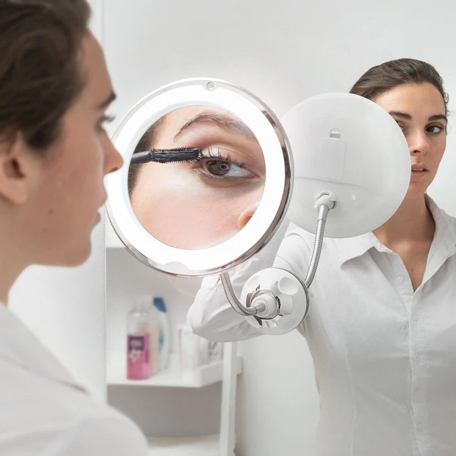 Specchio ingrandimento LED con braccio flessibile e ventosa Mizoom InnovaGoods