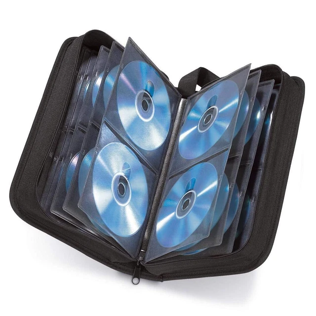 Hama Étui CD pour 120 CD / DVD / Blu-ray classeur de rangement noir