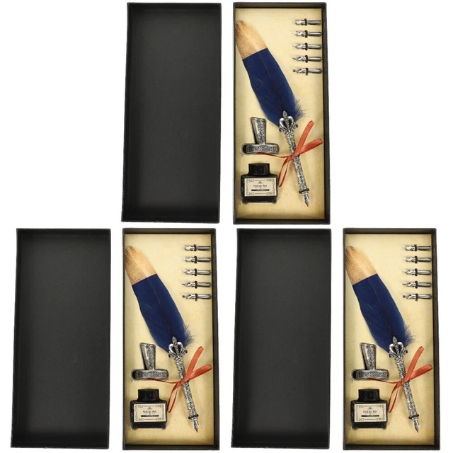 3 ensembles Calligraphie Stylos Ménage Plume Stylo Pour Calligraphie Bureau