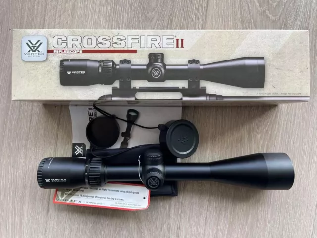 Vortex Crossfire II 4-12X44 V-Plex Reticle (MOA) Riflescope CF2-31013 DEMO