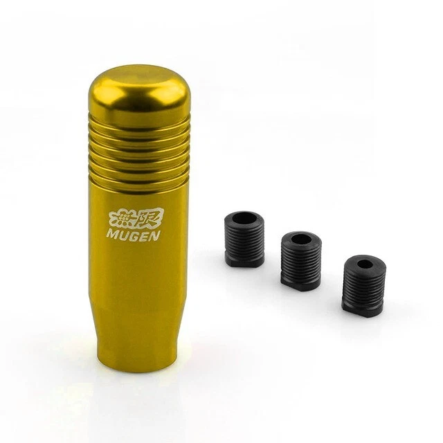 1 x8.5cm Mugen Gear Shift Knob Stick Manual Transmission Gear Head -GOLD