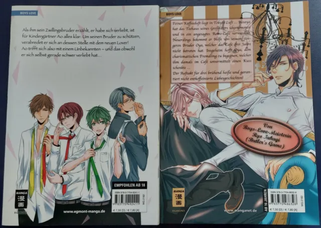 2 einzelne Manga - Cafe Men! & Kurokoi, von Ryo Takagi (yaoi/boyslove) 2