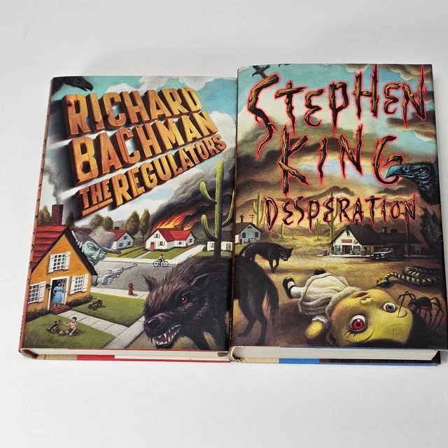 STEPHEN KING DESPERATION and Richard Bachman The Regulators First Ed