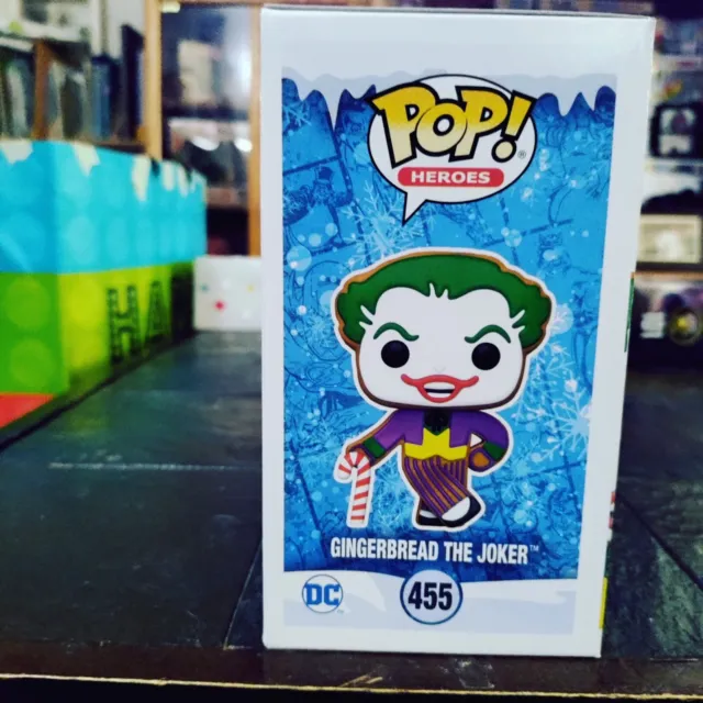 Funko POP! Heroes 445  Gingerbread The Joker Brand New In Box 