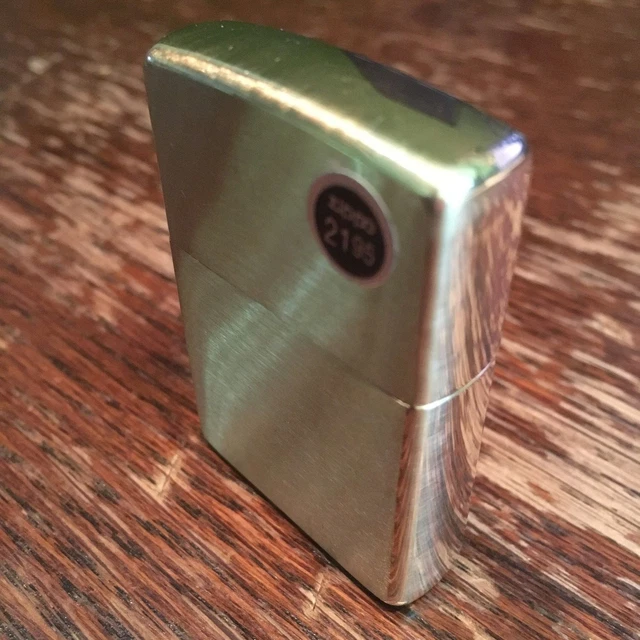 Genuine Zippo classic brushed brass windproof Lighter CASE ONLY No Insert/Box