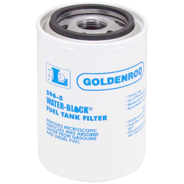 (596-5) Fuel Tank Filter Replacement Canister Water-Block models 596 and 596-3/4