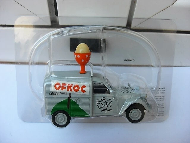 Miniature Citroën 2CV AZU Lait Mont Blanc Eligor 1/43 - Collection