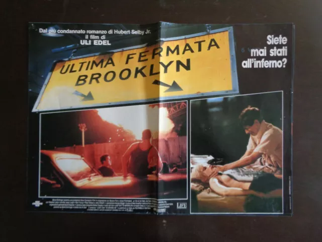 fotobusta ULTIMA FERMATA BROOKLYN (1989) S.LANG J.J.LEIGH tipo LOCANDINA