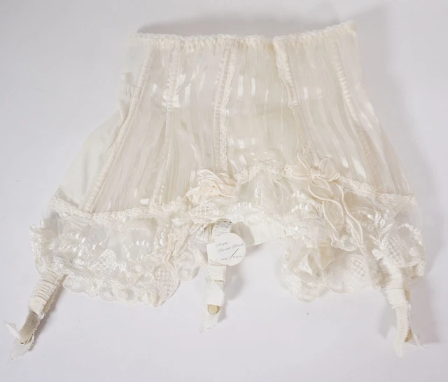 Calze da donna True Vintage sexy Ann-Saint-Paul corsetterie blanc taglia 40