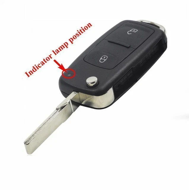 2x Auto Klappschlüssel Fernbedienung Leergehäuse 3Tasten Für VW SKODA SEAT HAA