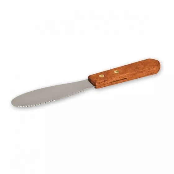 Butter Spreader Knife Wood Handle Stainless Blade Utensil Cutlery Cheese