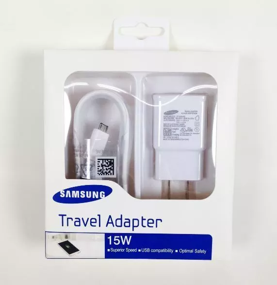 Cargador original de viaje (15W) con el cable usb para samsung s6 s7,note4  etc