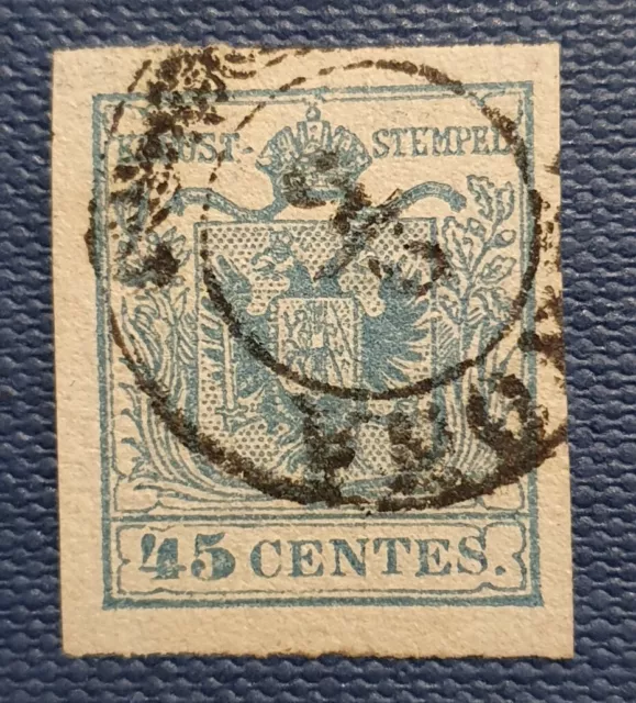Lombardei und Venetien 1850/54, 45 Centesimi, ANK 5, gestempelt