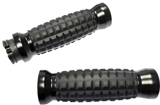 Black 1.5 x 5.75 L Gator Handle Bar Grip Dual Cable Harley Ultra Limited 14-20