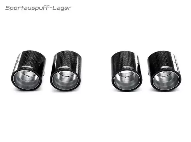 Akrapovic Carbon Endrohrsatz (2 Stk) BMW M3 E92 E93 Coupe Cabrio je 2x90mm rund