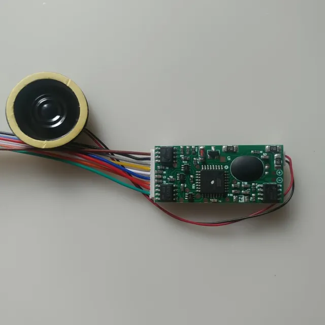 HO DCC Steam Sound Decoder with 23mm  baffled speaker