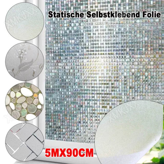 SICHTSCHUTZFOLIE MILCHGLASFOLIE FENSTERFOLIE Fenster Folie Selbstklebend  5M,90cm EUR 16,99 - PicClick DE