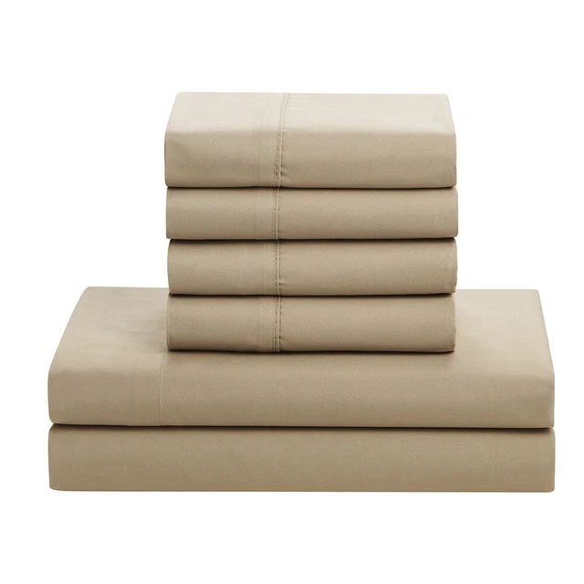 Bed-In-A-Bag Comforter Set W/Sheets 7Piece Luxury Soft Washable King/Queen Size