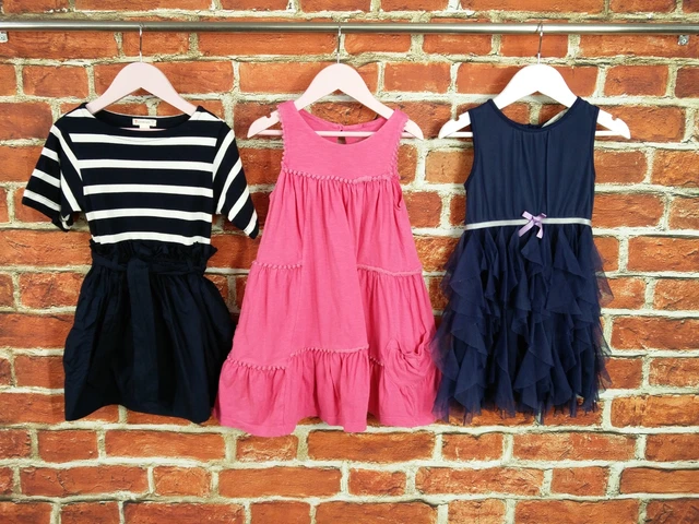 Girls Bundle Age 4-5 Years H&M Next Crewcuts Dress Set Summer Casual 110Cm
