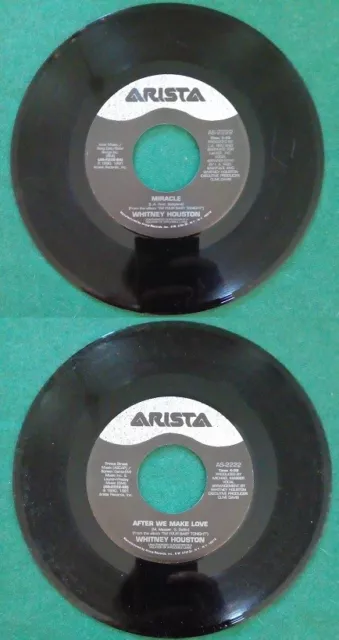 7"45 Giri Whitney Houston Miracle/After We Make Love Pop Funk USA 1991 Vinyl