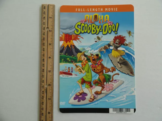 Aloha Scooby-Doo! - Blockbuster Video Shelf Display Backer Card 5.5"X8" No Movie