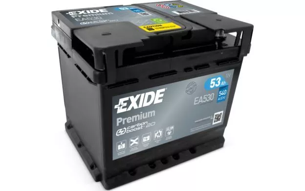 EXIDE Batterie de voiture 53Ah/540A pour OPEL CORSA SUZUKI SWIFT FIAT UNO EA530