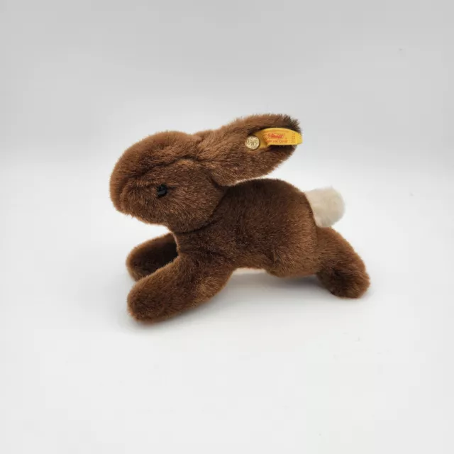 Steiff Running Baby Bunny Rabbit 5" Soft Mini Plush Toy Stuffed Animal 050138