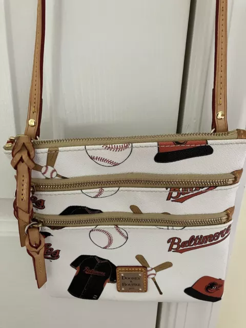 Dooney & Bourke Orioles Triple Zip Crossbody Bag NWOT