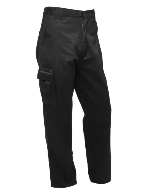 Mens Black Cargo Combat Work Trousers Work Pants Size 28 to 48  by FNT Workwear