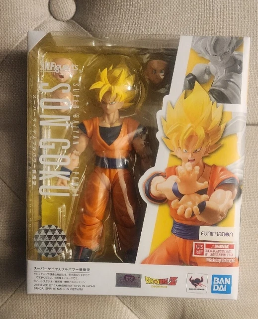 S.H. Figuarts Dragon Ball Z Super Saiyan SSJ Full Power Son Goku Figure New