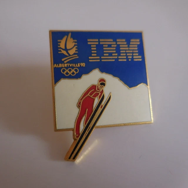 Pin's Folies Badge Albertville Olympic winter games 1992 Ski