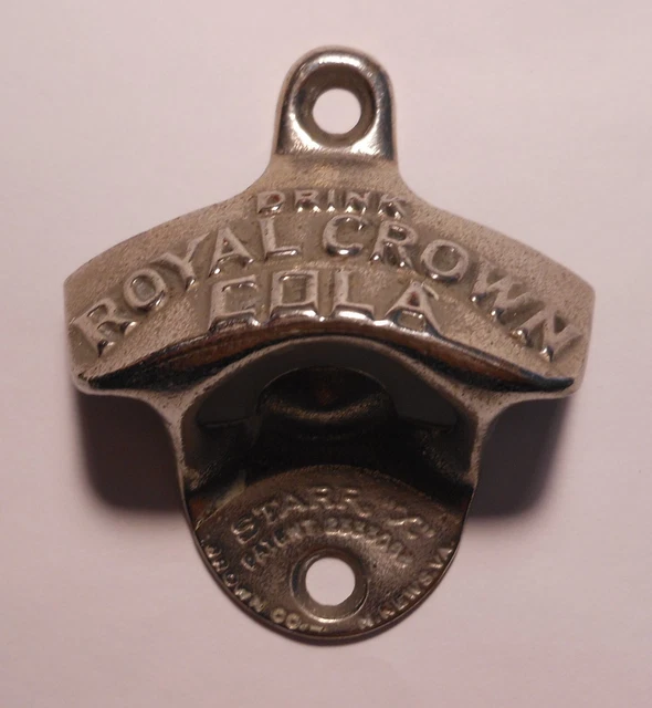 VINTAGE ROYAL CROWN Cola..Starr X.. Wall Mount Bottle Opener 1940's