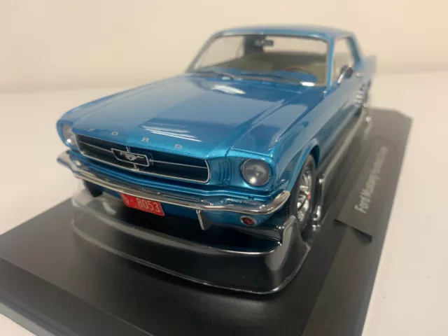 Ford Mustang Hardtop Coupé 1965 Bleu Turquoise 1/18 Norev 182800