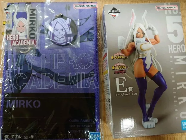 My Hero Academia Mirko The Top 5! Figure No. 5 Ichiban Kuji E H I J 4 setpan New