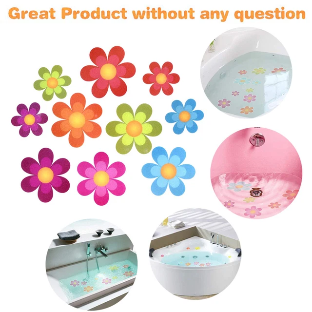 Pegatinas antideslizantes para bañera calcomanías adhesivas con colores brillantes ideales grandes