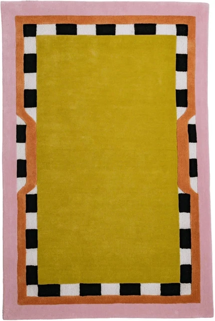 Tapis En Laine Nz Touffeté à La Main - Multicolore - Fabriqué En Inde - Sur Mesure