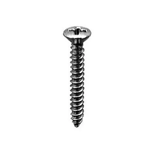 #10 X 1" Stainless steel Philips oval head tapping screws 25 Pcs