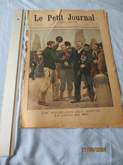 Le Petit Journal - Supplément illustré  couleurs -1900 No 484 Pavillon Hongrie