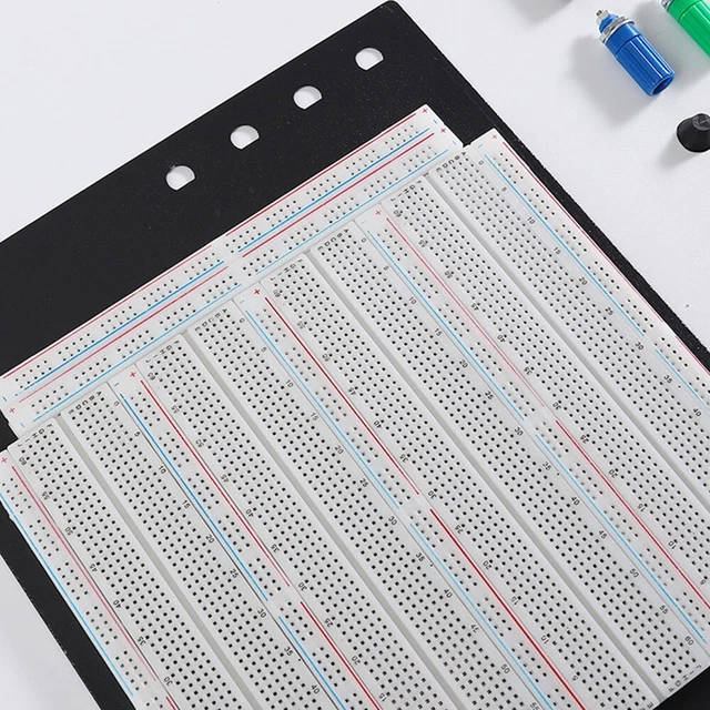 Planche à Pain ZY-208 3220 Points – Protoboard Sans Soudure 3 Bandes 220 + 4 Bandes Distribution 700 – Idéale Pour Électronique & Arduino