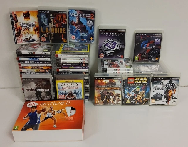 LOT De 10 Jeux PS3 - Inclut Assassin's Creed, Uncharted, The Last Of Us, Saints Row IV, Dark Void...