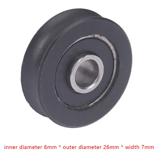 6*26*7mm 626RS Non-standard Bearing Nylon Roller Bearing Pulley Drawer Wheel CB