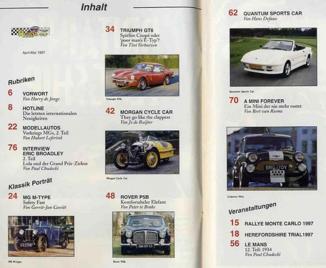 british-classic-car-magazine-no-4-5-1997-rover-p5b-mg-m-type-morgan
