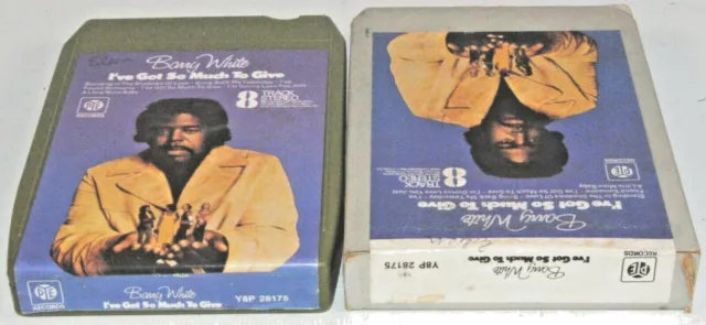 8-track 8 track tape cassette cartridge BARRY WHITE / SO MUCH TO GIVE BOXED 1973