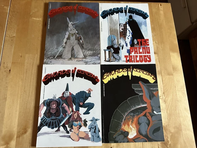 Swords of Cerebus volume 2, 3, 4, 5 vintage comic book lot, Aardvark Vanaheim