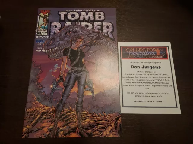 TOMB RAIDER #5 (2000) 9.4 NM / Signed by Dan Jurgens W/COA