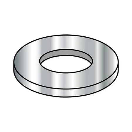 ZORO SELECT M5D125A188 Flat Washer, Fits Bolt Size M5 18-8 Stainless Steel,