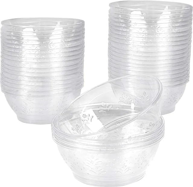 40 Transparente Dessertschalen 180ml Plastikschälchen Eisbecher Plastikschüssel