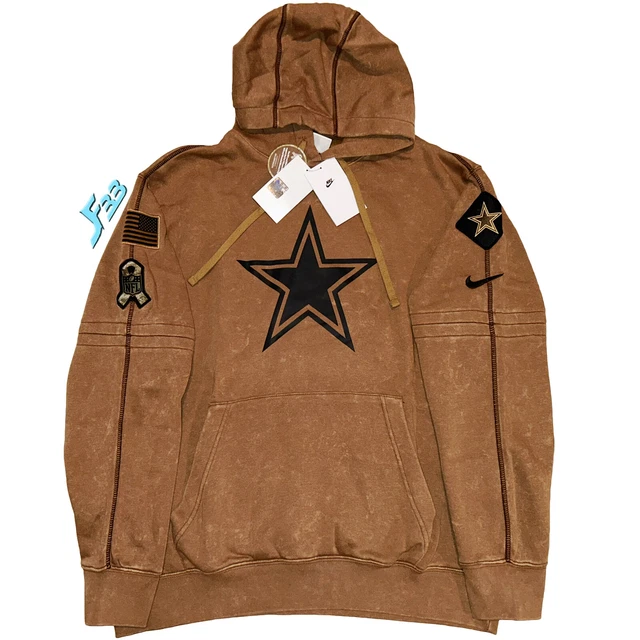 dallas cowboys nike 2018 nfl men's salute to service therma hoodie